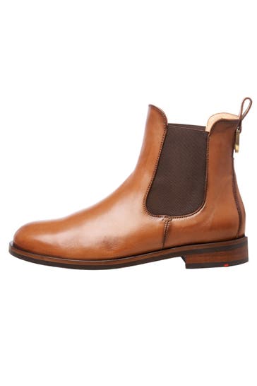 LLOYD Chelsea-Boots mit Blockabsatz braun
