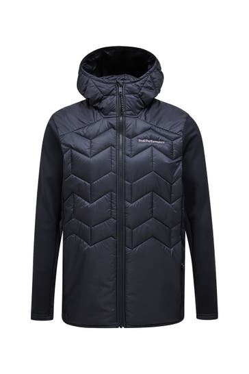 PEAK PERFORMANCE Jacke M Elevate Liner Hybrid Hood black