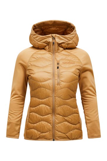 PEAK PERFORMANCE Funktionsjacke W Helium Hybrid Down Hood Jacket CAMEL