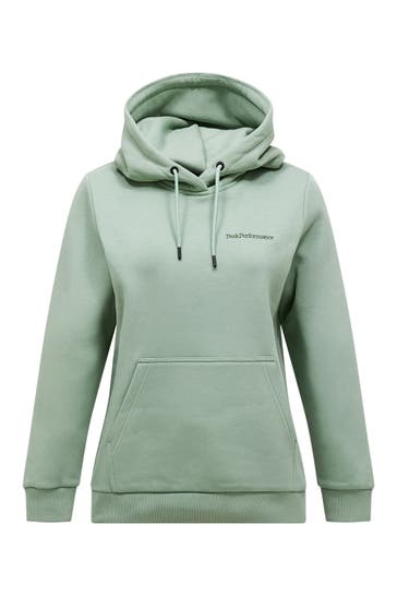 PEAK PERFORMANCE Sweatshirt W Original Small Logo Hood SALBEI