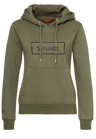 SMILER. Sweatshirt Happy. olive