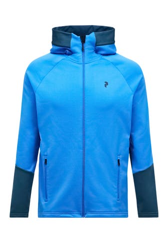 PEAK PERFORMANCE Fleecejacke M Rider Essentials Midlayer Zip Hood azurblau