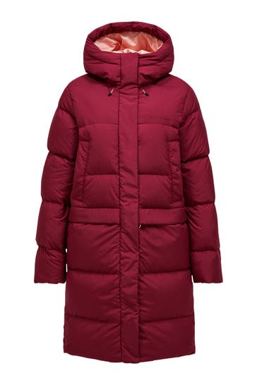 PEAK PERFORMANCE Mantel W Quiver Down Parka weinrot