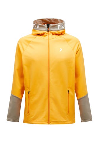 PEAK PERFORMANCE Fleecejacke M Rider Zip Hood orange