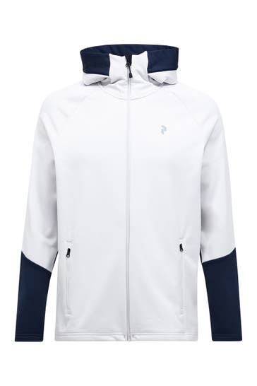 PEAK PERFORMANCE Fleecejacke M Rider Essentials Midlayer Zip Hood hellgrau