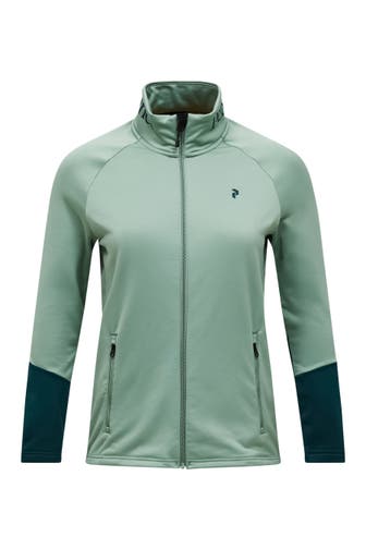 PEAK PERFORMANCE Sweatjacke W Rider Essentials Midlayer Zip Jacket SALBEI
