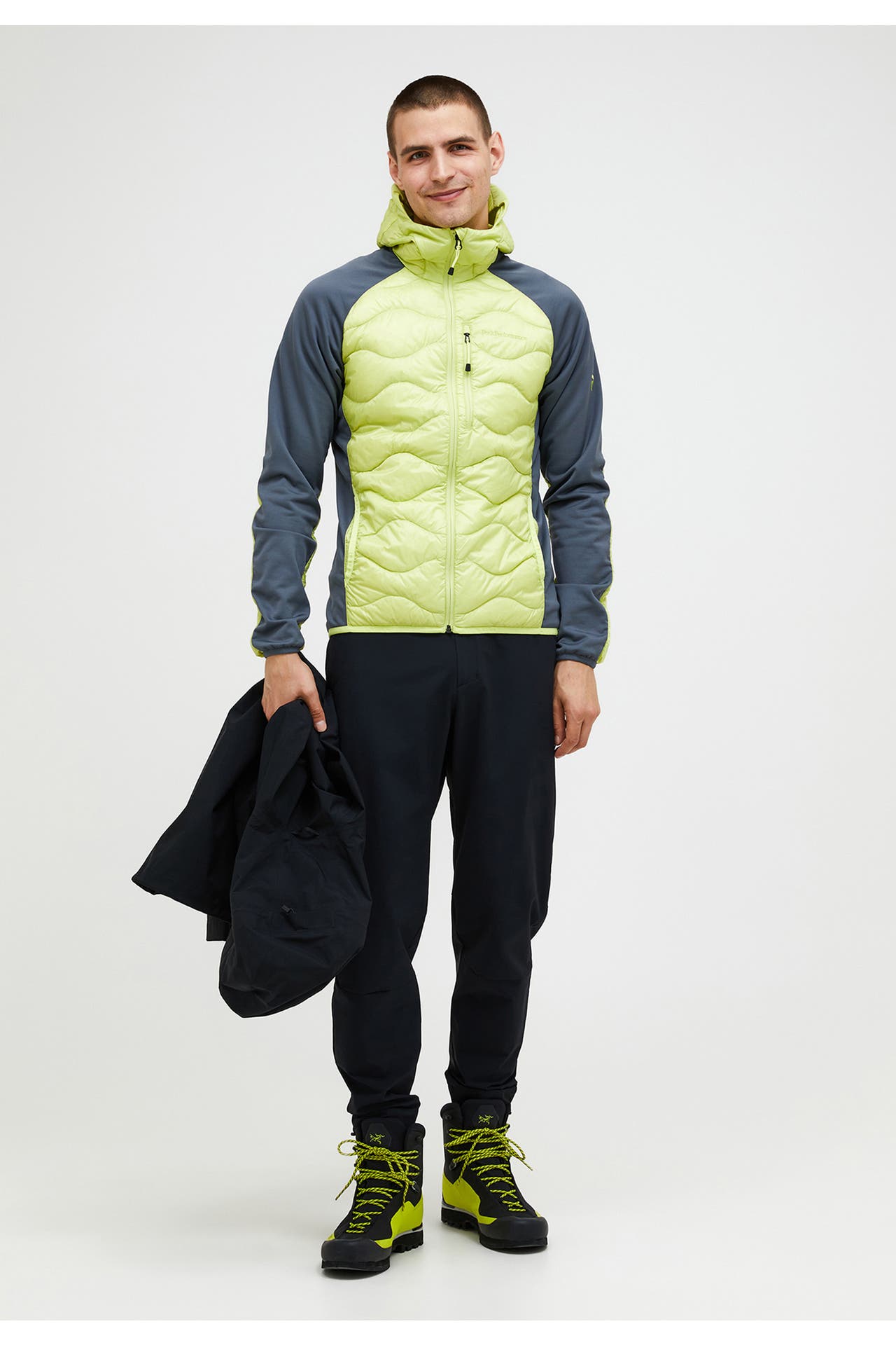 PEAK PERFORMANCE Funktionsjacke M Helium Hybrid Hood grün, Bild 1
