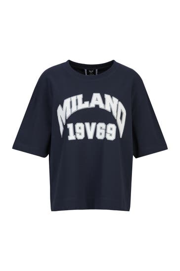 19V69-ITALIA T-Shirt PETONIA COLLEGE Navy