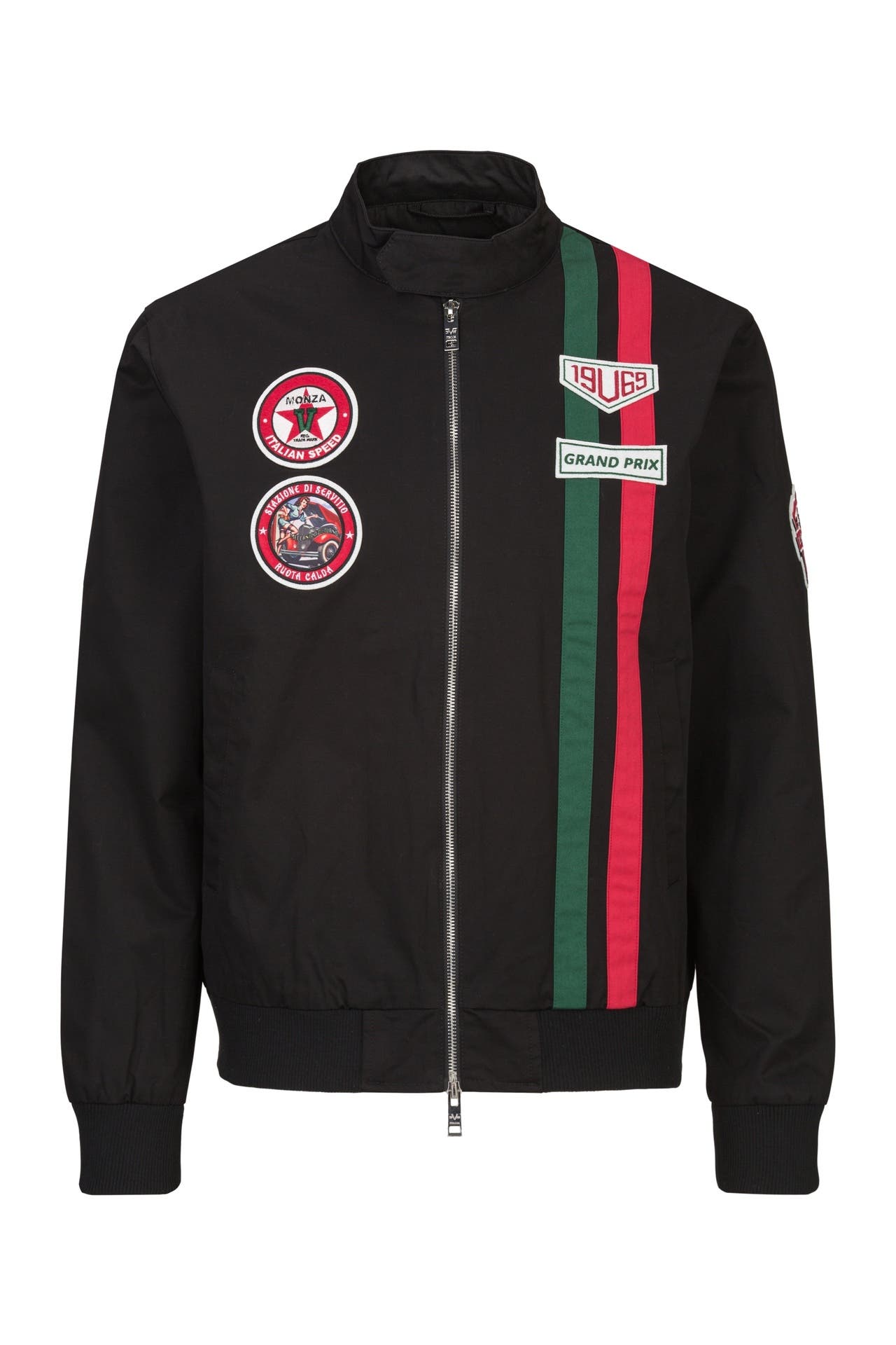 19V69-ITALIA Übergangsjacke PANATTA RACING Black, Bild 1