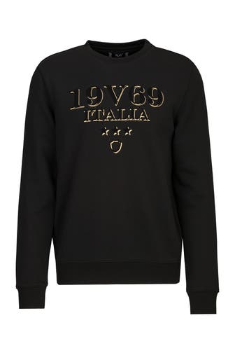 19V69-ITALIA Sweatshirt Nico Logo Carrier 3 Black
