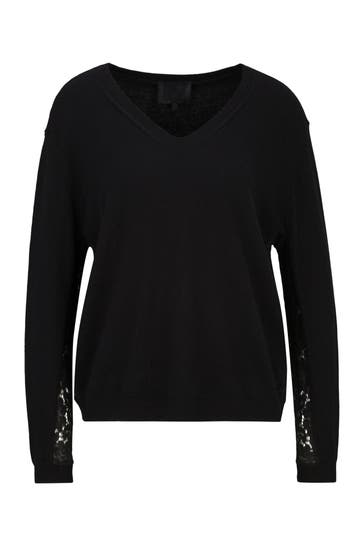 19V69-ITALIA Pullover Fiona Lace Black