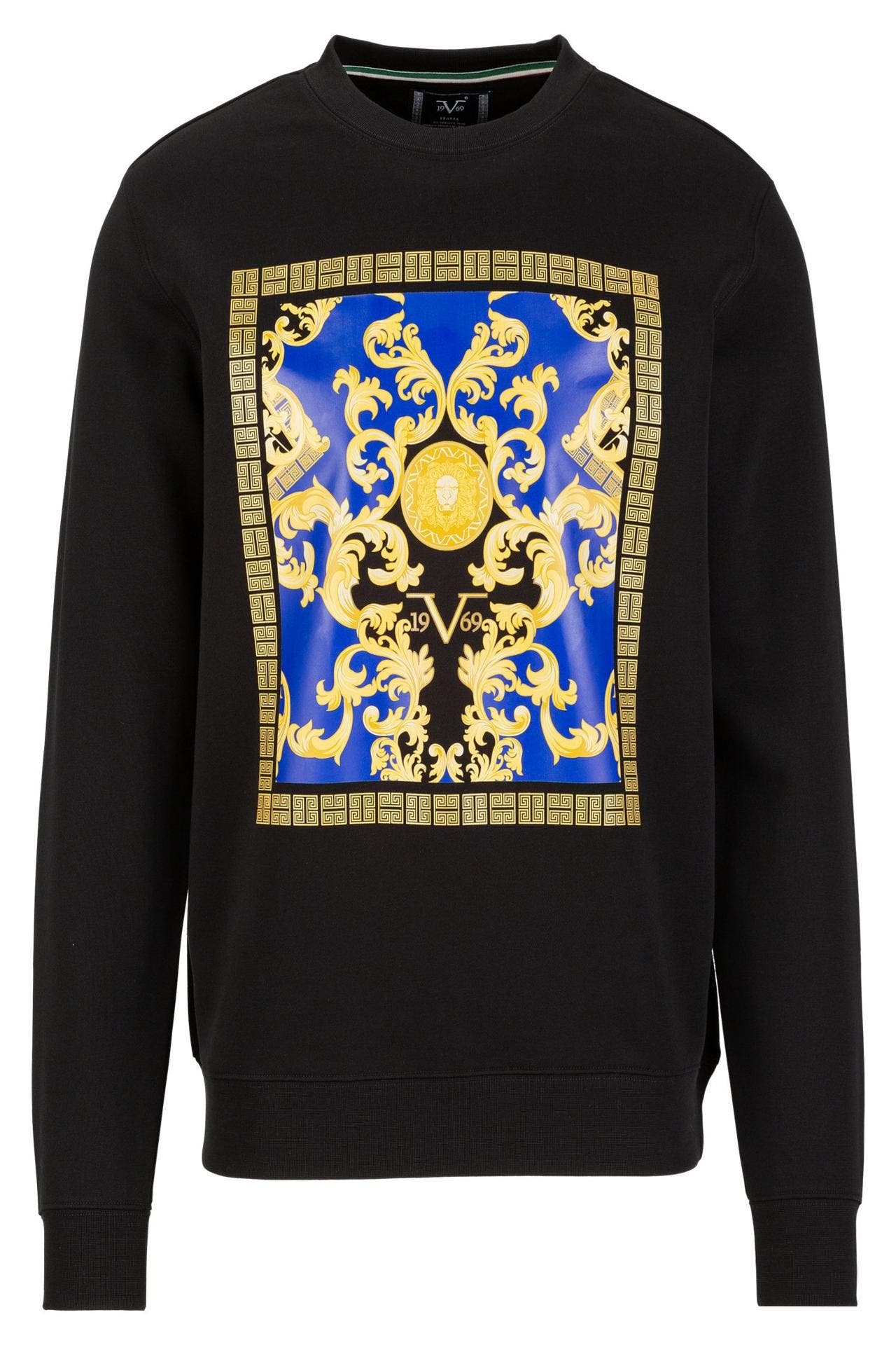 19V69-ITALIA Sweatshirt NICO GOLDEN BLACK, Bild 1