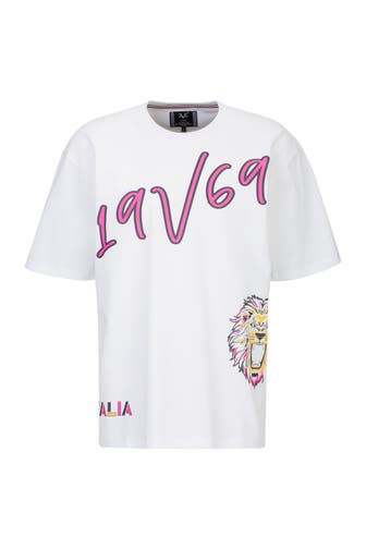 19V69-ITALIA Oversized T-Shirt TAMARO LION