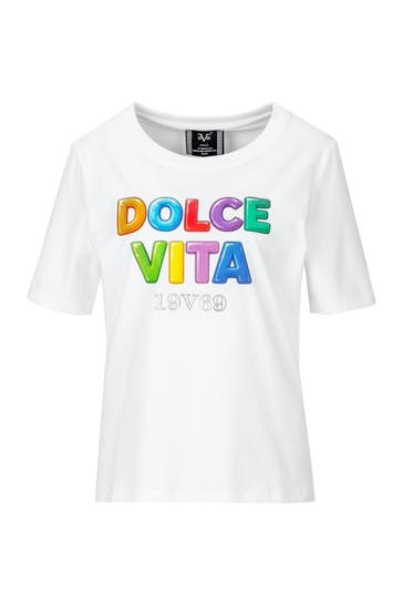19V69-ITALIA T-Shirt Bellara S Dolce Vita White