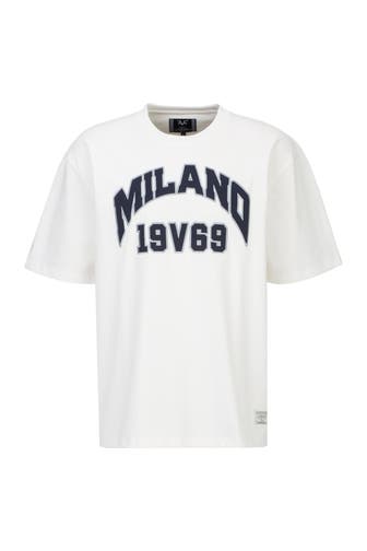 19V69-ITALIA Oversized T-Shirt TAMARO COLLEGE