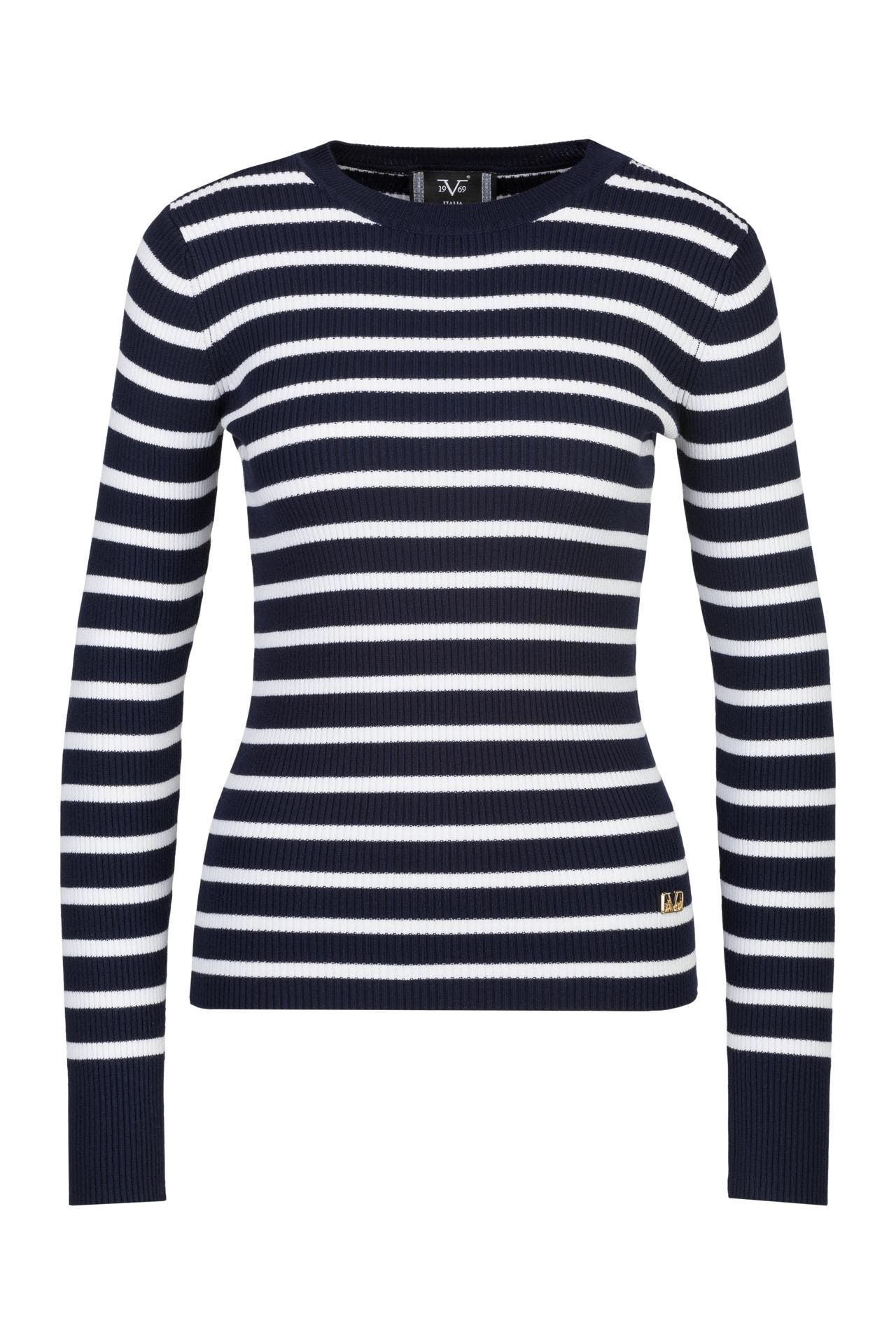 19V69-ITALIA Pullover ANTONIA NAVY, Bild 1