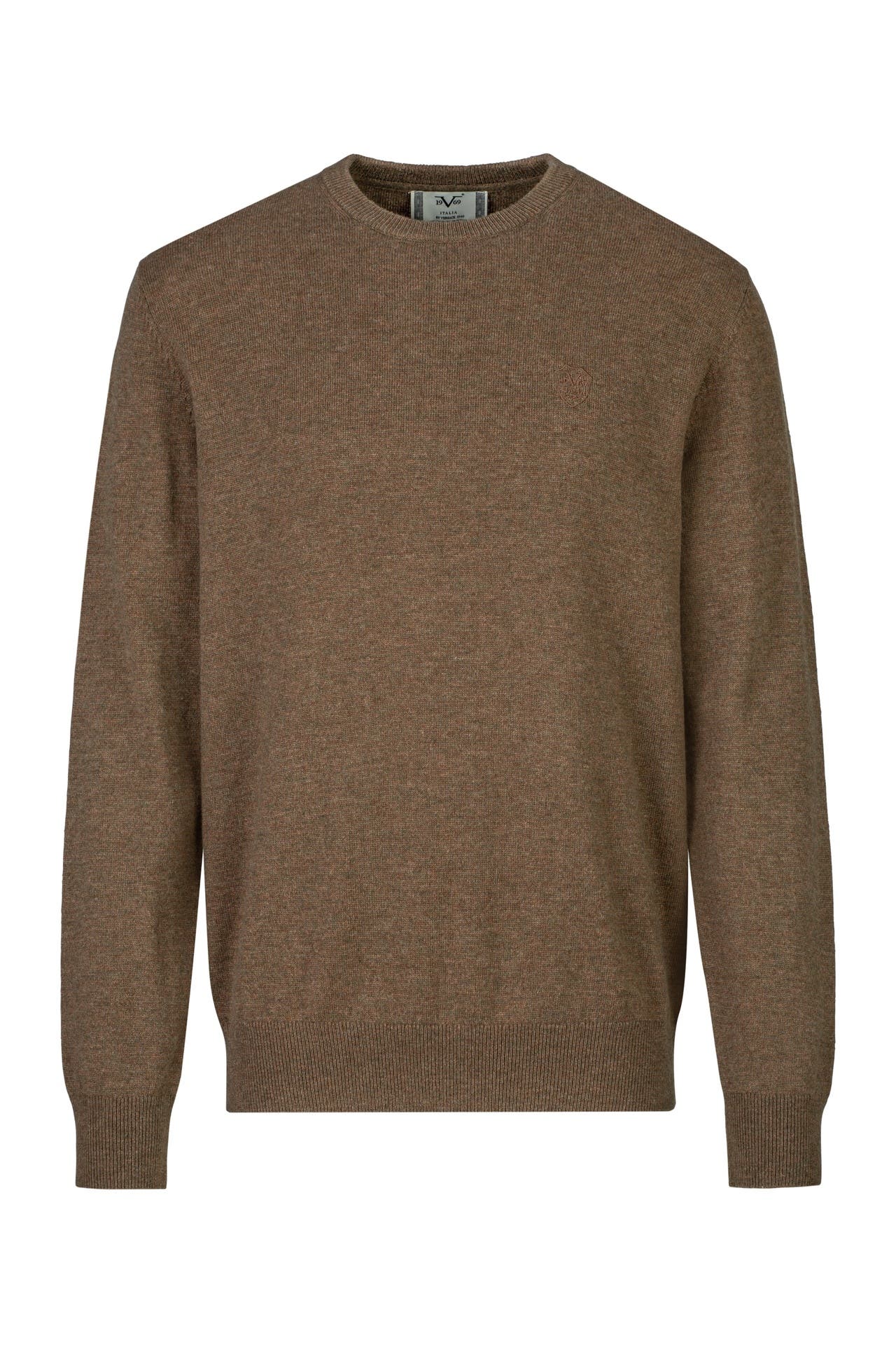 19V69-ITALIA Pullover Clint Embro Dark Khaki, Bild 1