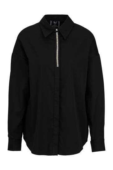19V69-ITALIA Casual-Bluse INDIA BLACK