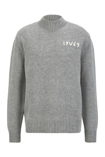 19V69-ITALIA Pullover Anteo Grey Melange