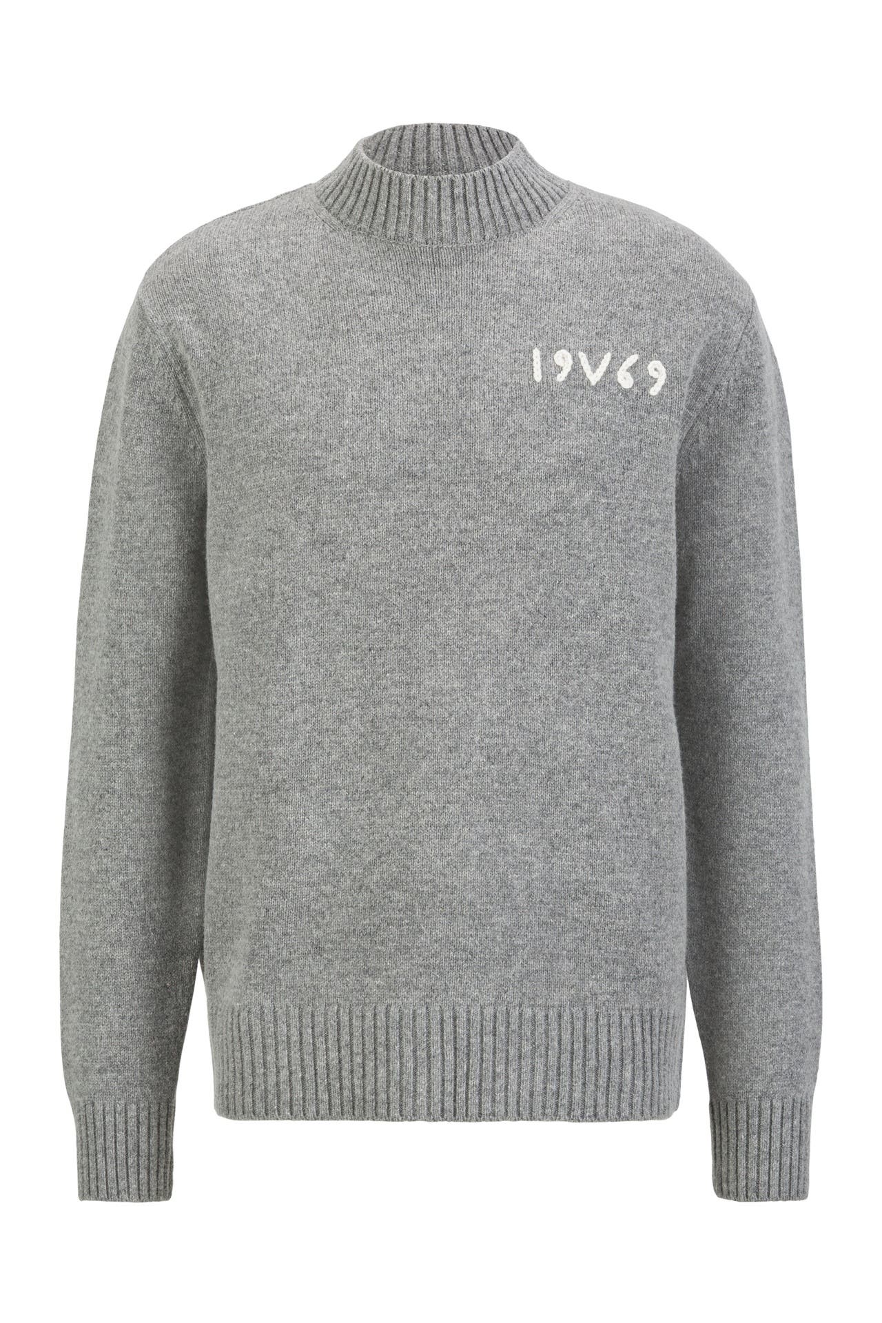 19V69-ITALIA Pullover Anteo Grey Melange, Bild 1