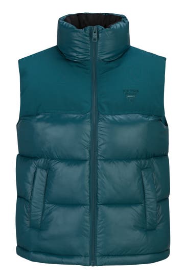19V69-ITALIA Weste Concella Shiny Slate Teal