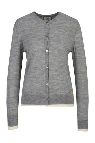 19V69-ITALIA Strickjacke Noella Grey Melange