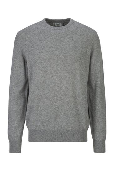 19V69-ITALIA Pullover Clint Embro Grey Melange