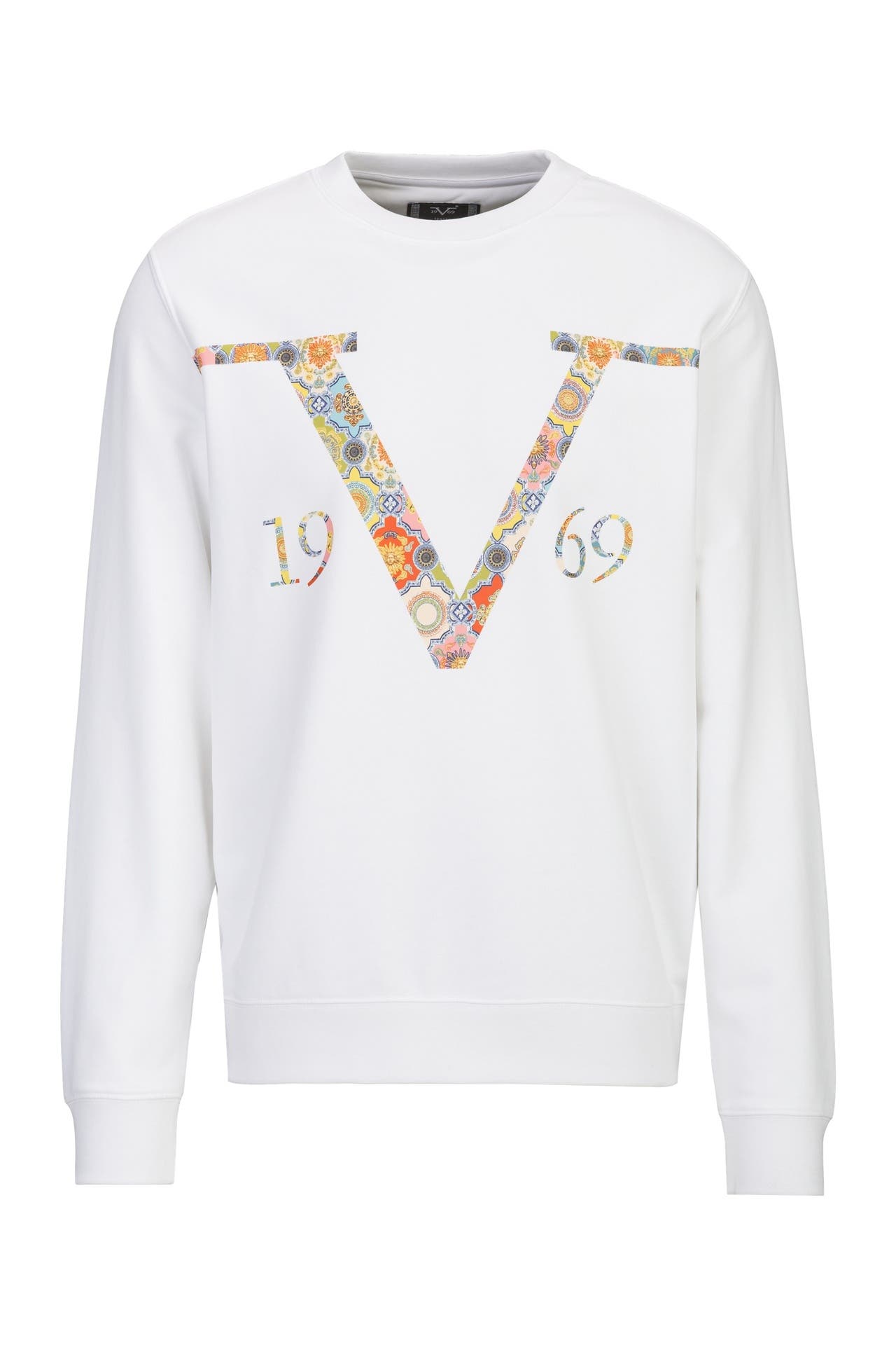 19V69-ITALIA Sweatshirt NICO BAROQUE White, Bild 1