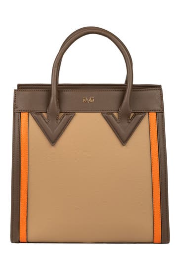 19V69-ITALIA Handtasche Lotte Large Taupe/Orange