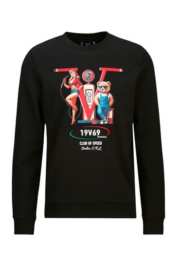 19V69-ITALIA Sweatshirt NICO RACING Black