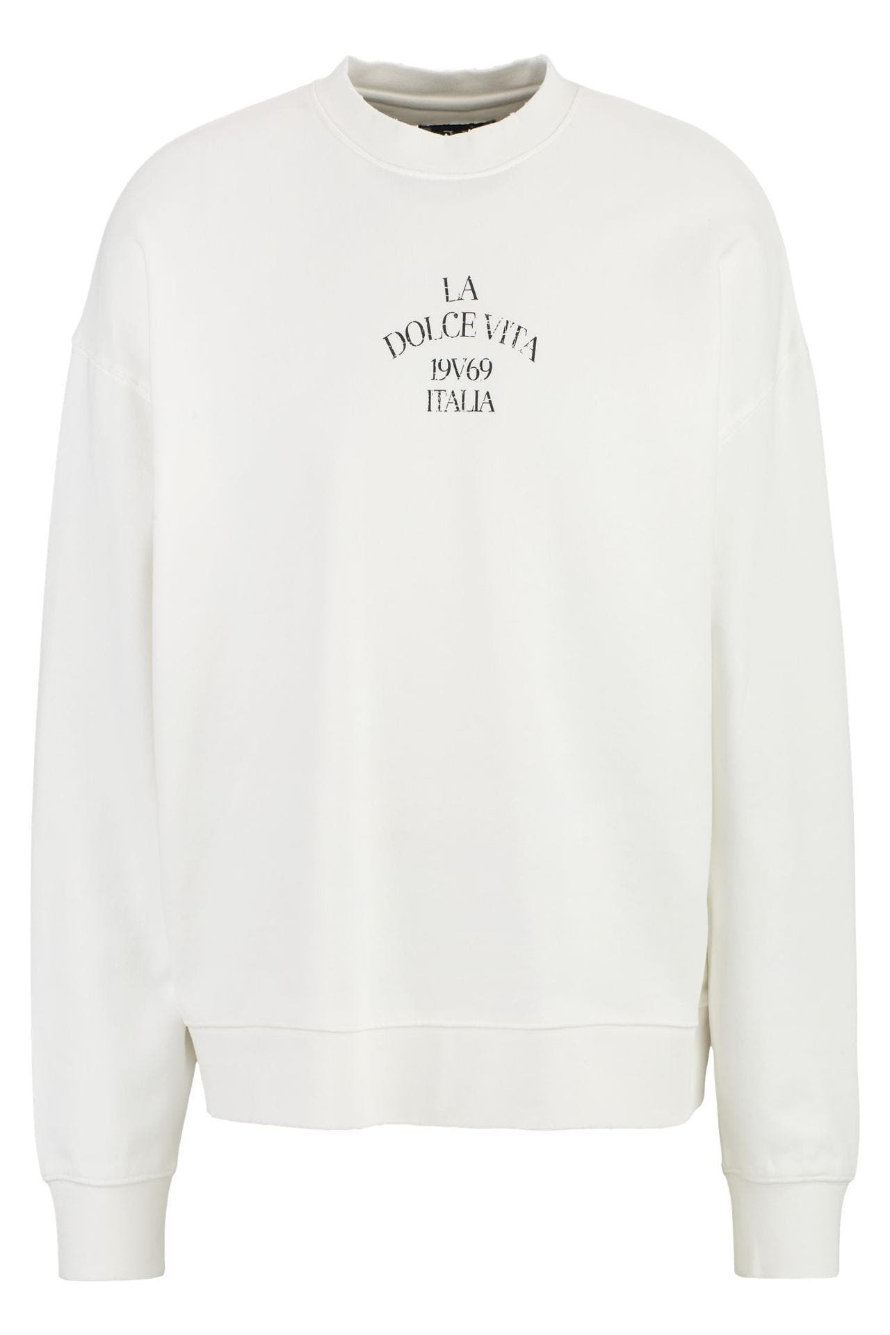 19V69-ITALIA Sweatshirt OMERO MARINA OFF-WHITE, Bild 1