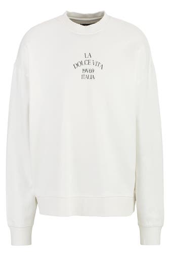 19V69-ITALIA Sweatshirt OMERO MARINA OFF-WHITE