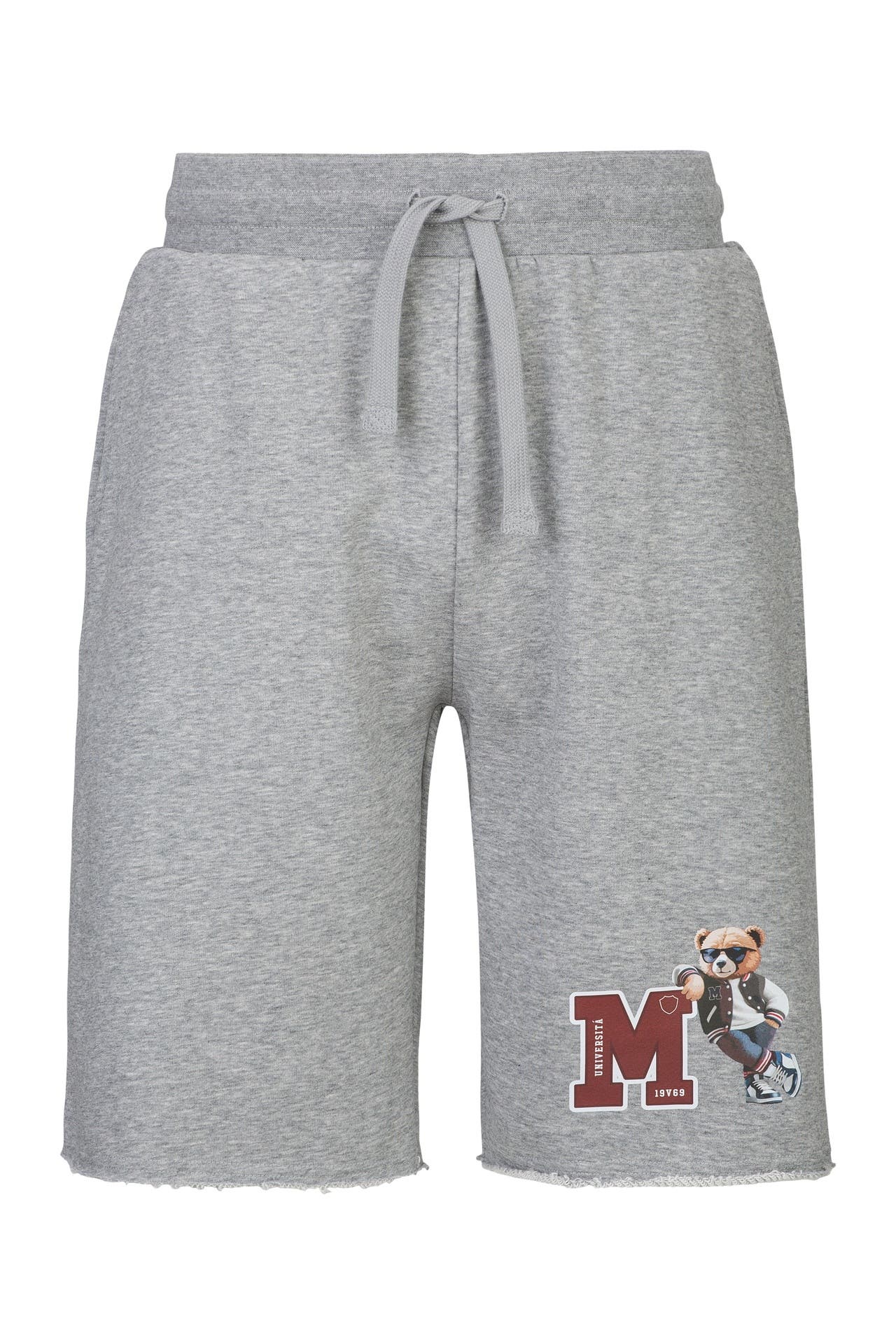 19V69-ITALIA Short MEO COLLEGE Grey Melange Straight, Bild 1