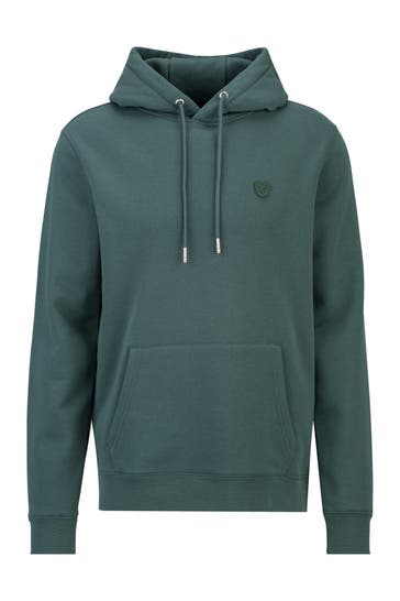 19V69-ITALIA Hoodie MATTEO DS Tartan Green