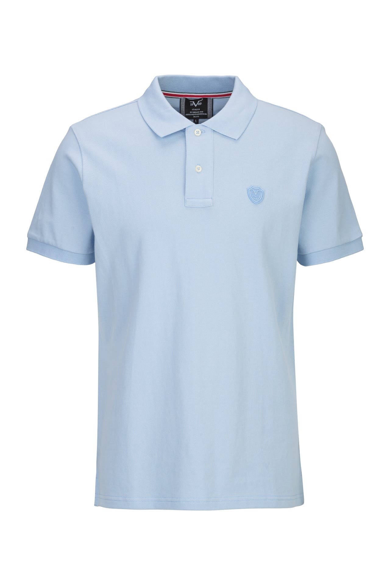 19V69-ITALIA Polo-Shirt EMILIO DS Light Blue, Bild 1