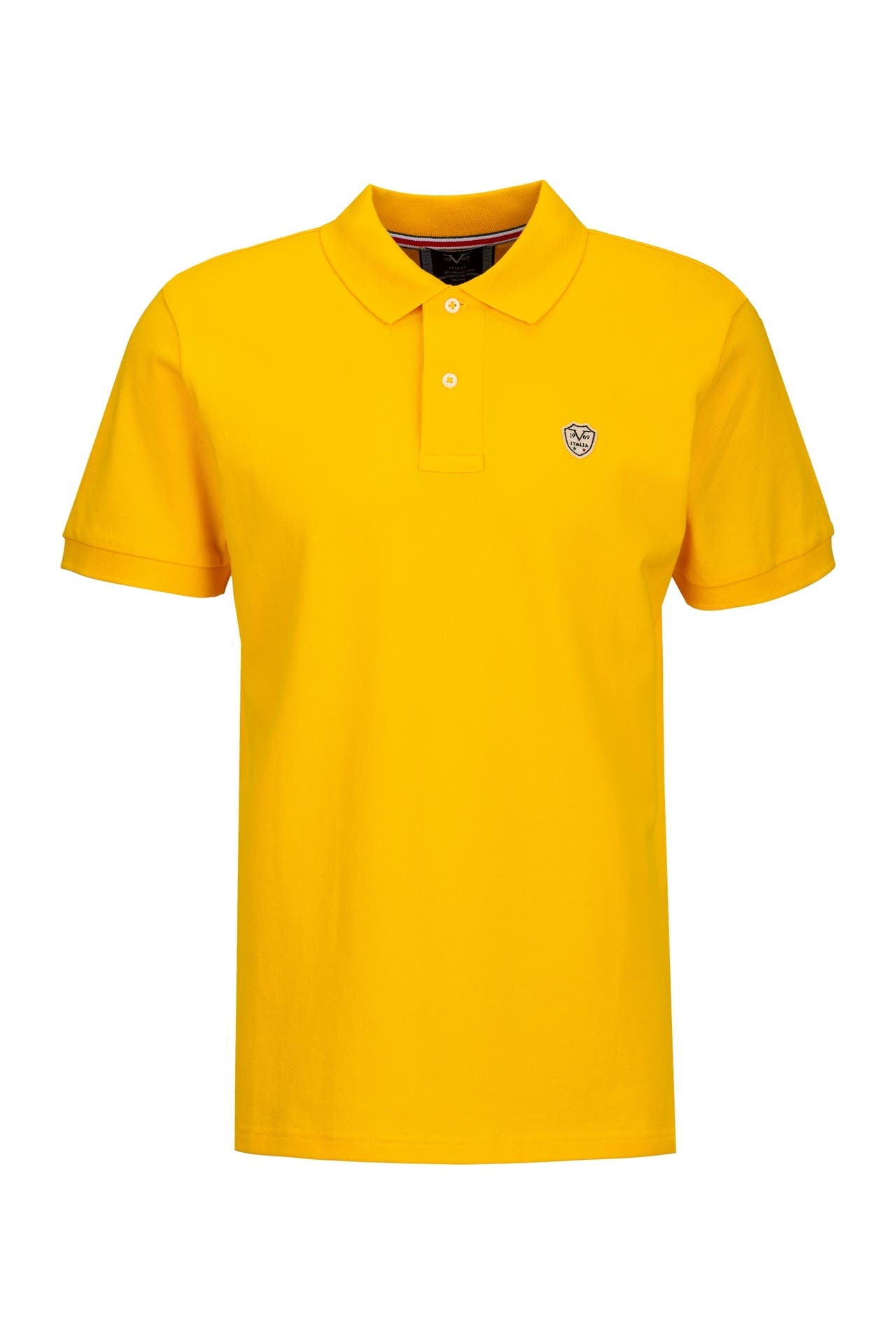 19V69-ITALIA Polo-Shirt EMILIO Yellow Orange, Bild 1