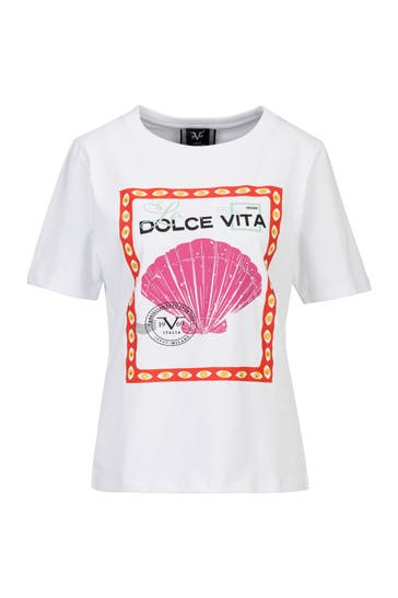 19V69-ITALIA T-Shirt BELLARA STEMP White