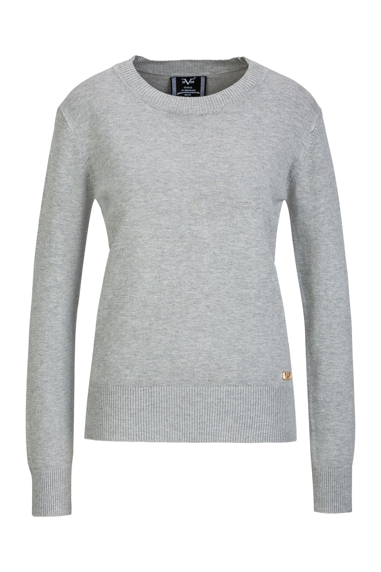 19V69-ITALIA Pullover Viola Grey Melange, Bild 1