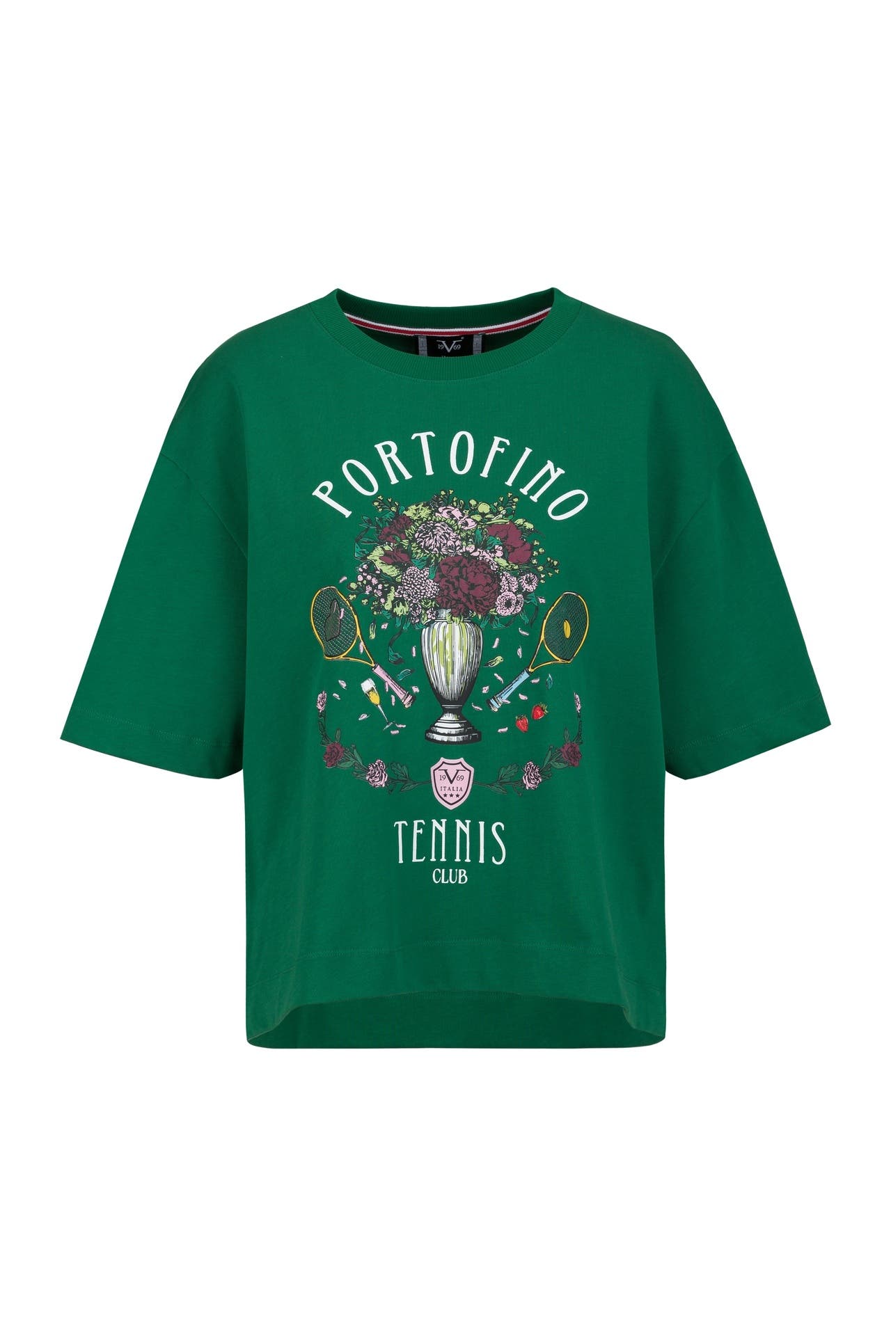 19V69-ITALIA T-Shirt PETONIA TENNIS Tennis Green, Bild 1