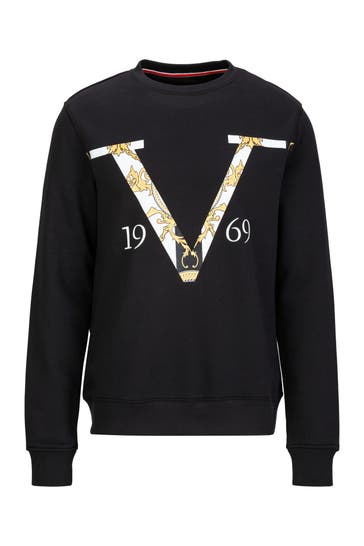 19V69-ITALIA Sweatshirt Nico Old Baroque Black