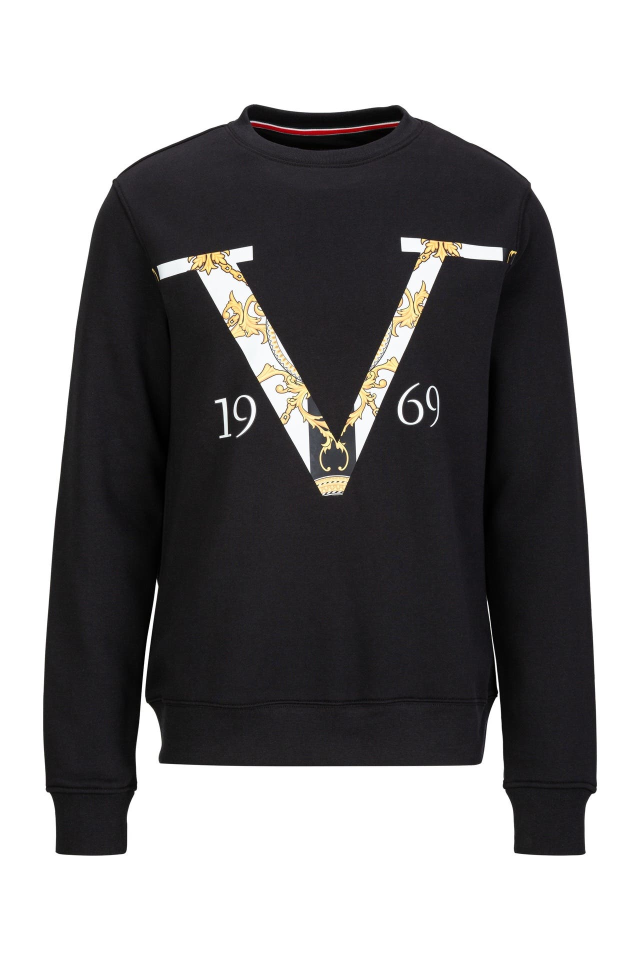 19V69-ITALIA Sweatshirt Nico Old Baroque Black, Bild 1