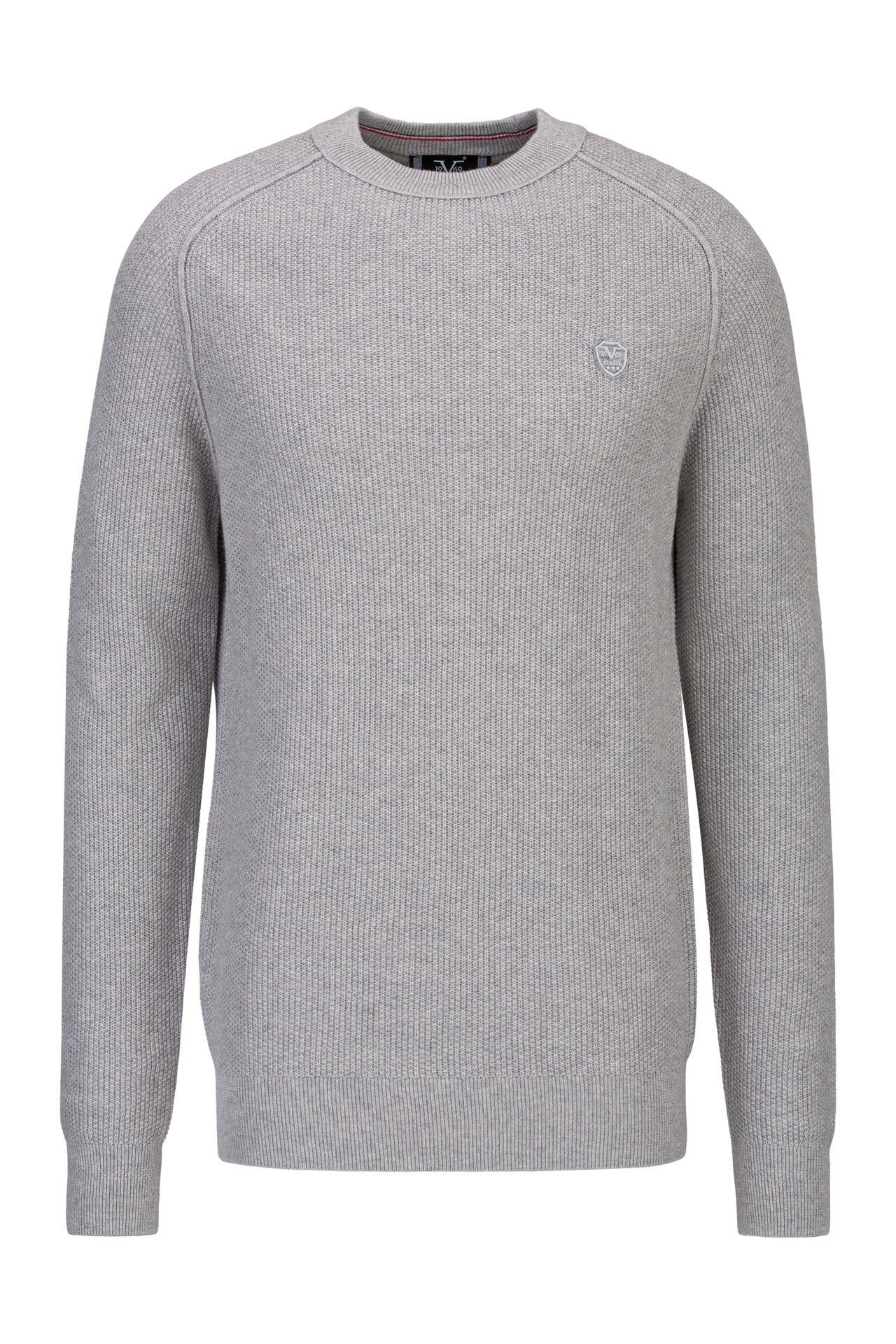 19V69-ITALIA Pullover Adriano Grey Melange, Bild 1