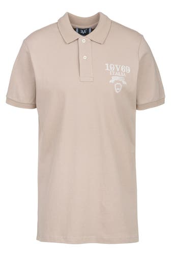 19V69-ITALIA Polo-Shirt EMILIO SHATTERED DARK KHAKI
