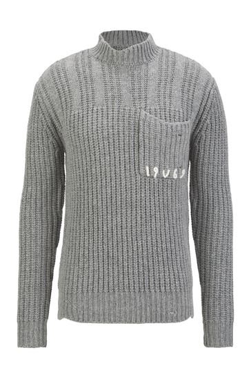 19V69-ITALIA Pullover Areo Grey Melange