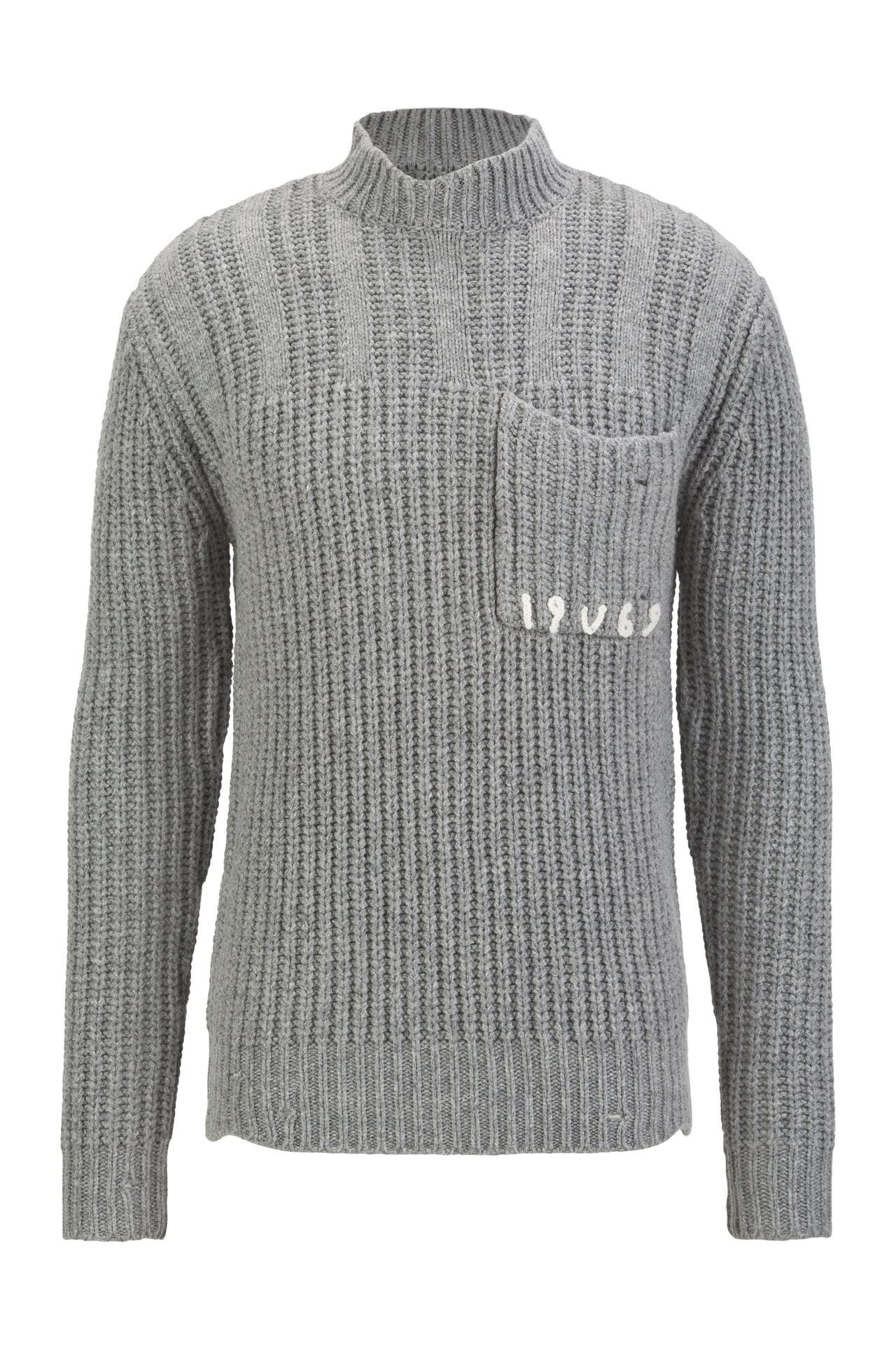 19V69-ITALIA Pullover Areo Grey Melange, Bild 1