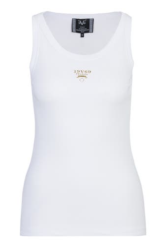 19V69-ITALIA Top BENICIA LOGO White