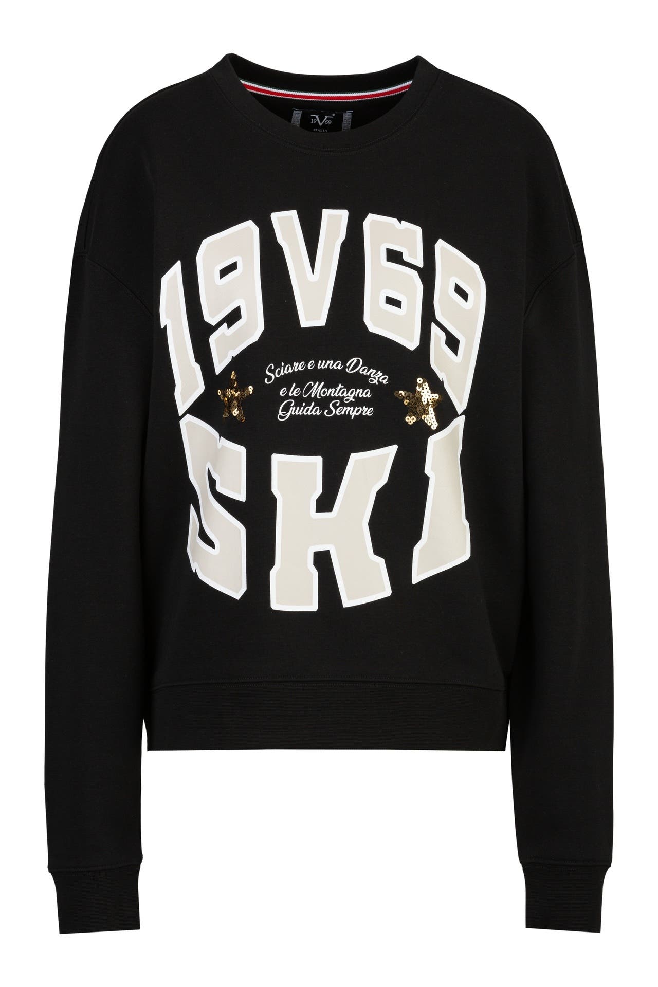 19V69-ITALIA Sweatshirt Sinja Wintergames Black, Bild 1