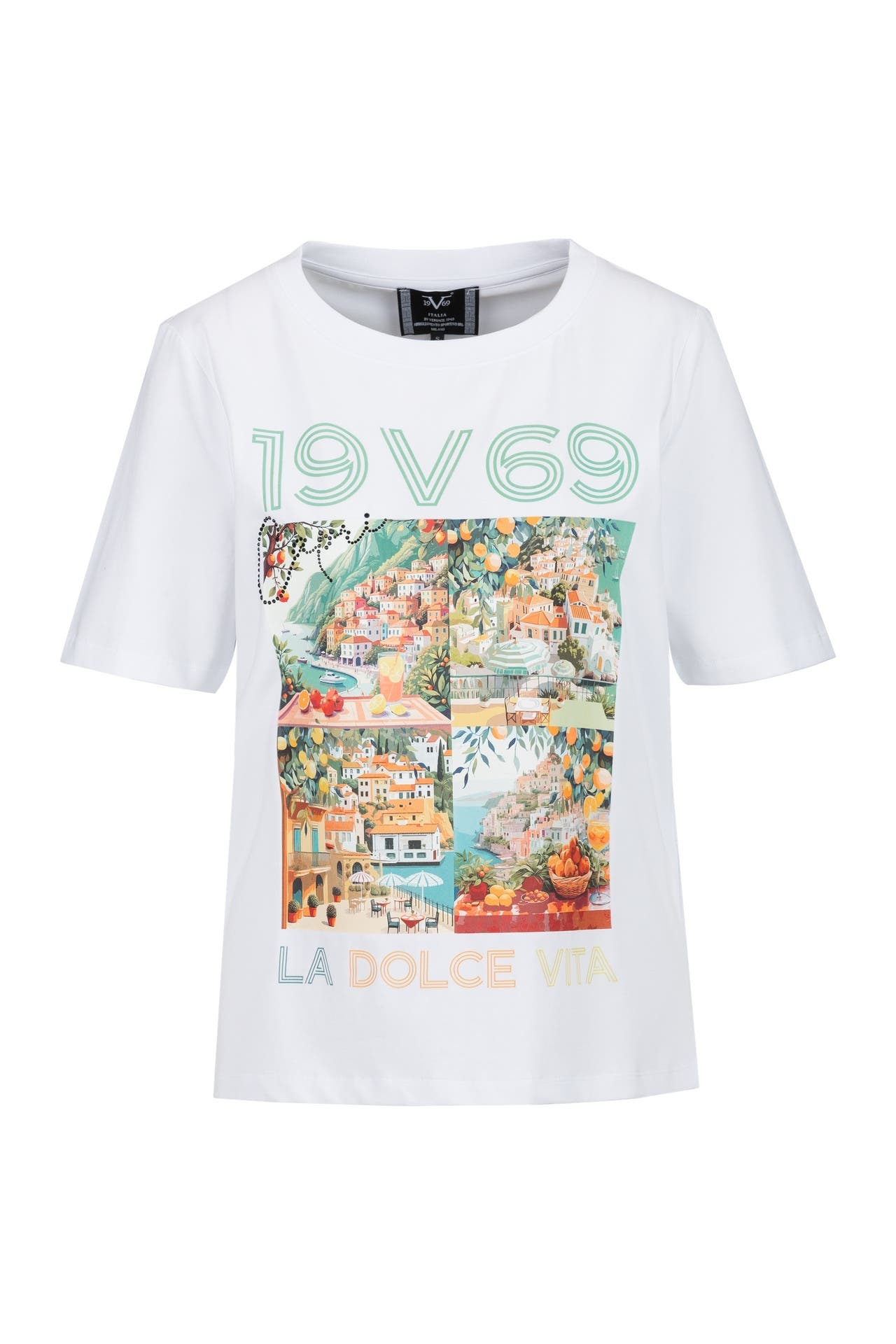 19V69-ITALIA T-Shirt BELLARA CAPRI White, Bild 1