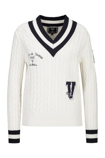 19V69-ITALIA Pullover MARISA TENNIS Off-White