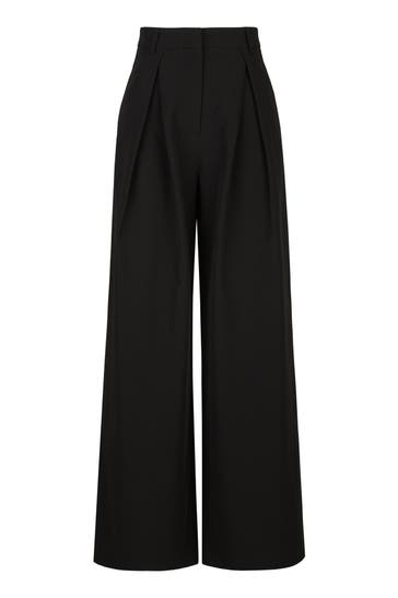 19V69-ITALIA Stoffhose Florence Street Black Wide/ Loose Fit